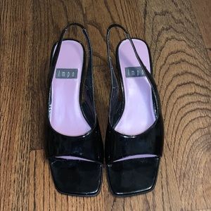 IMPO black shine shoes,  size 7